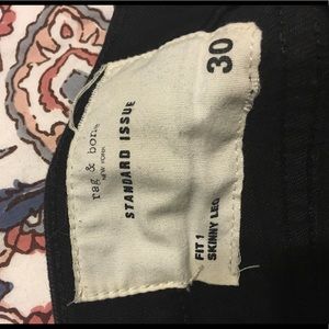 Rag & Bone Skinny Black Jean